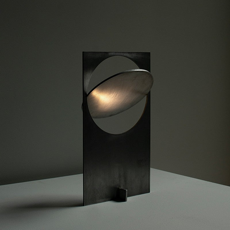 Table Lamp | Metal & Stainless Steel | 22cm Diameter, 38cm Height