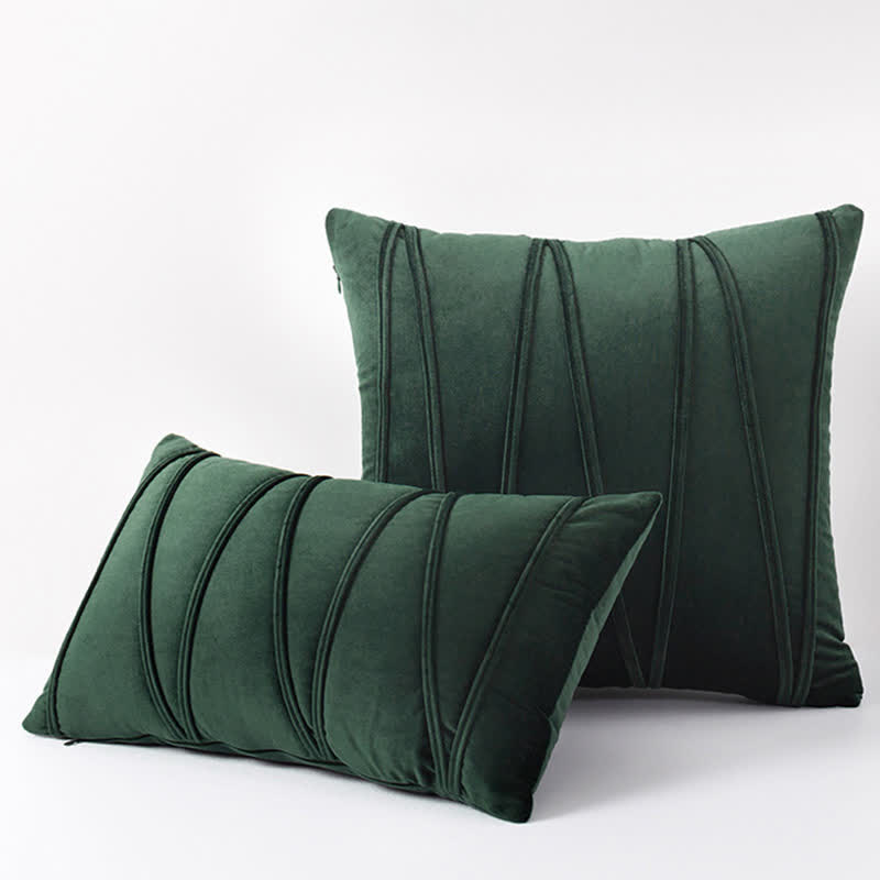 Stripe Pattern Decorative Pillowcase | Premium Soft Velvet | Available in Multiple Sizes