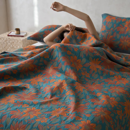 Floral Quilt | 100% Organic Cotton | Full, Queen, King Sizes