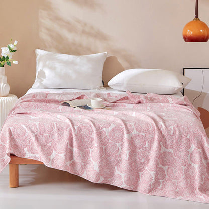 Cotton Quilt | 100% Organic Cotton | Full/Queen Size | Rose Print