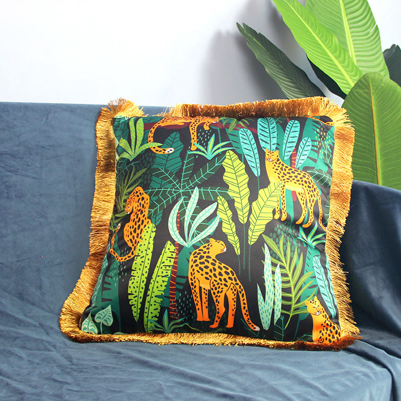 Animal Pattern Sofa Pillowcase | Chemical Fiber | 45cm x 45cm