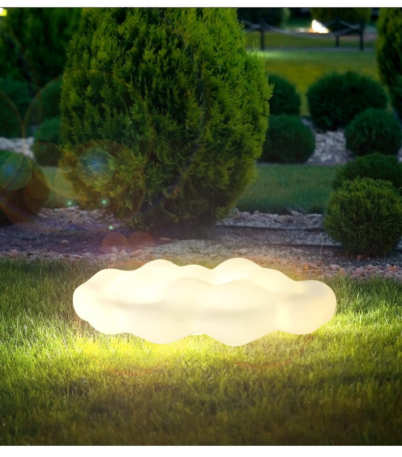 Cloud Outdoor Floor Light | Metal & PE | White