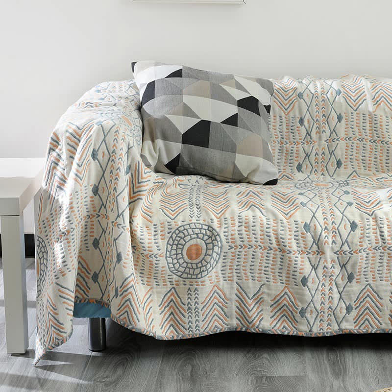 Cotton Striped Reversible Blanket | Ultra-Plush | Multiple Sizes Available