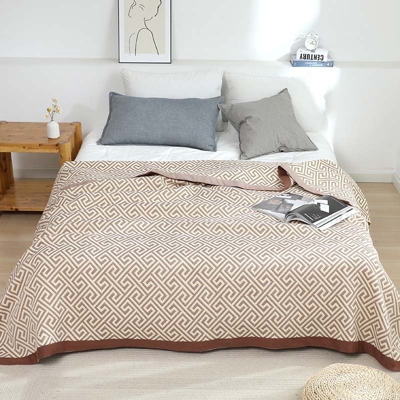 Reversible Summer Quilt | 100% Organic Cotton | King Size