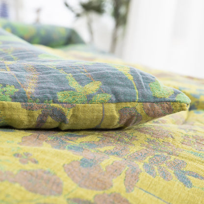Cotton Gauze Bedding Set | Organic Cotton with Jacquard Weave | Includes Quilt & 2 Pillowcases