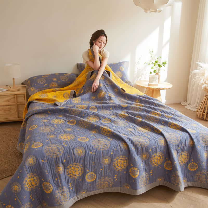 Dandelion Quilt | 100% Organic Cotton | Full/Queen Size