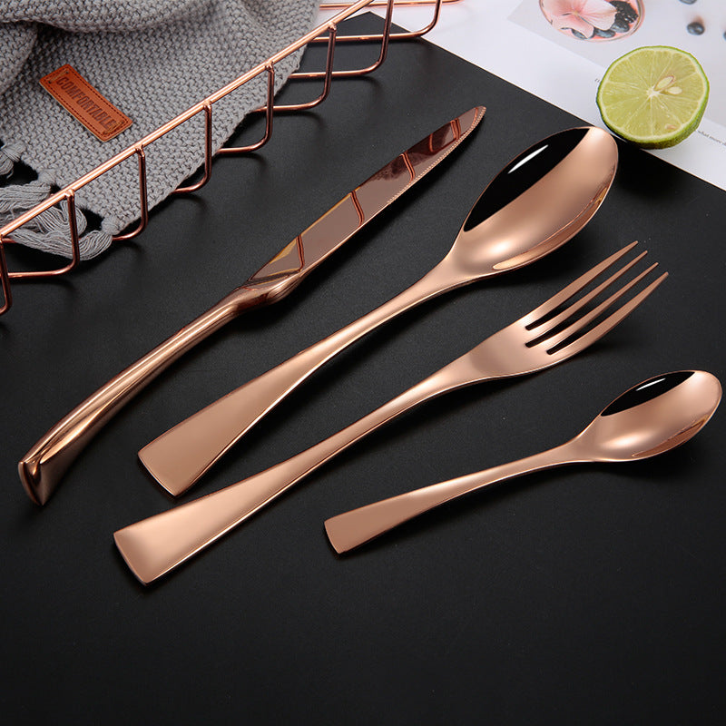 Kaya Rose Gold Cutlery Set