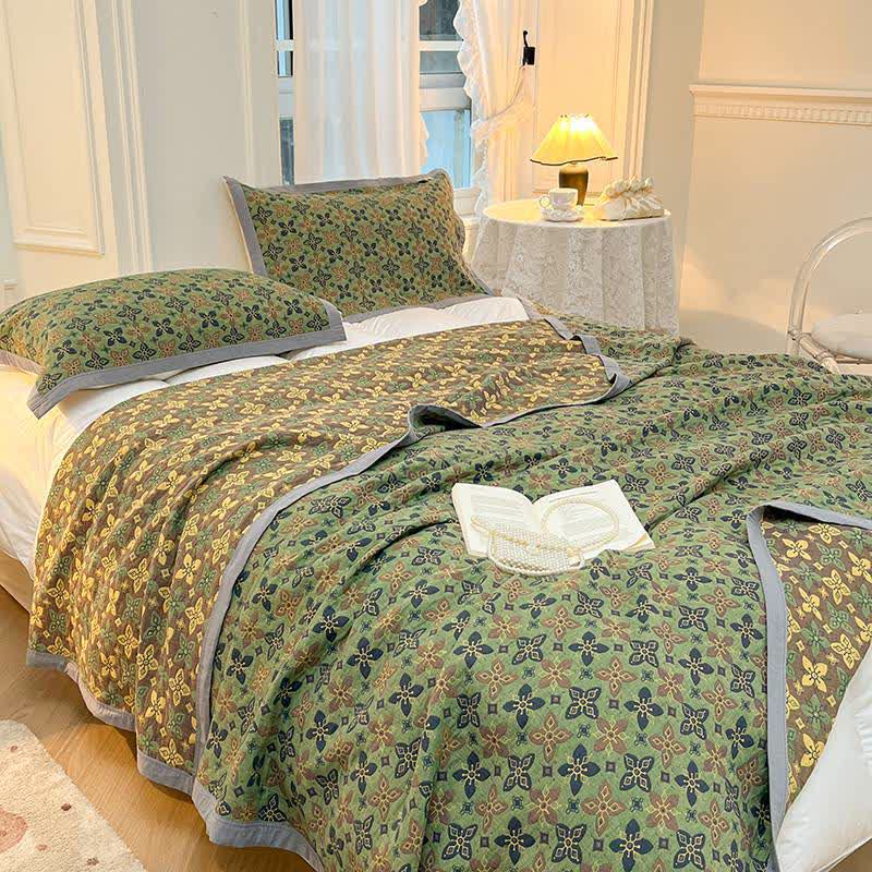 Cotton Quilted Coverlet | Eco-Friendly Pure Cotton | Available in Full, Queen, King Sizes