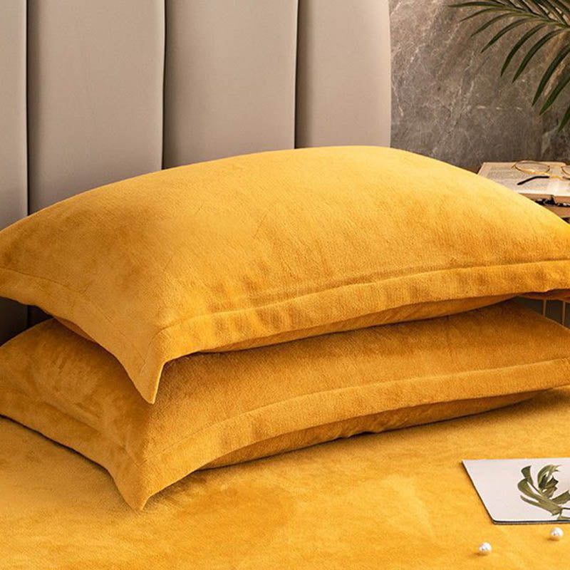 Velvety Decorative Pillowcases | Soft Polyester | Set of 2