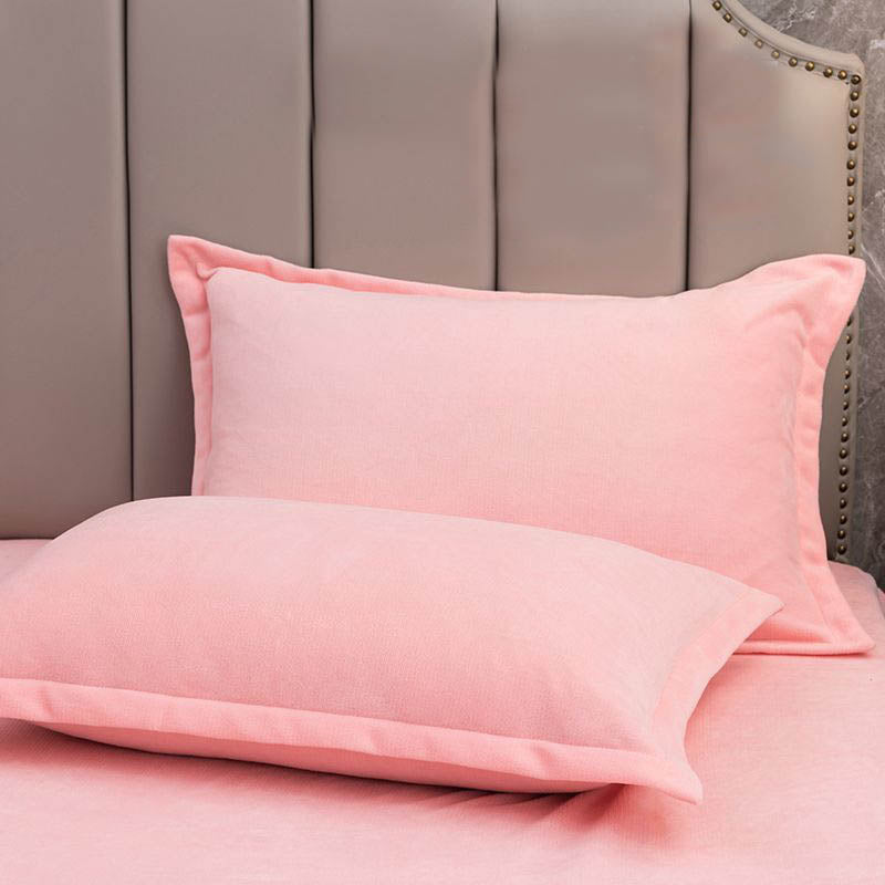 Velvety Decorative Pillowcases | Soft Polyester | Set of 2
