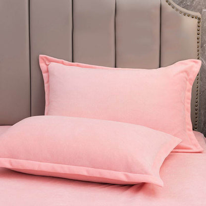 Velvety Decorative Pillowcases | Soft Polyester | Set of 2