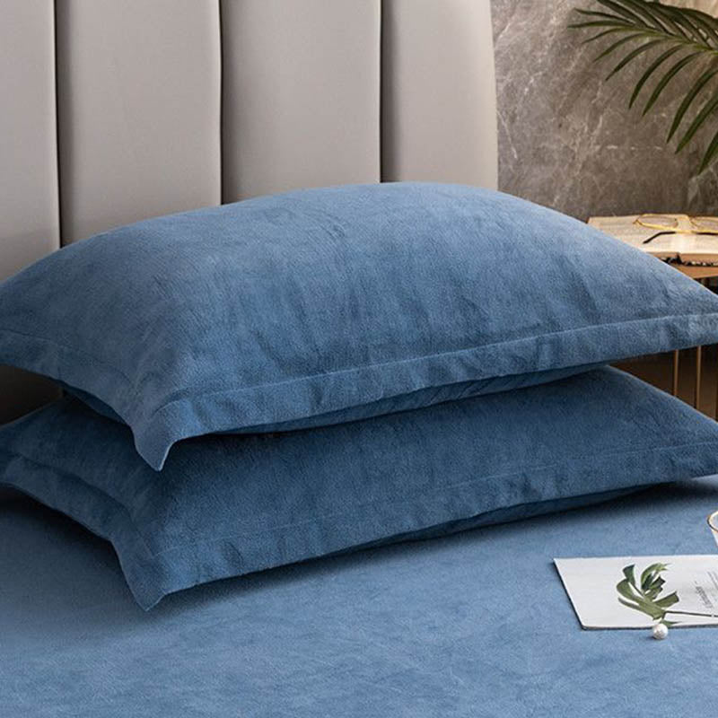Velvety Decorative Pillowcases | Soft Polyester | Set of 2