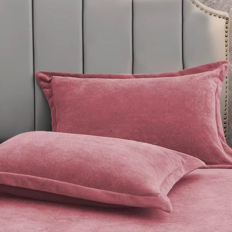 Velvety Decorative Pillowcases | Soft Polyester | Set of 2