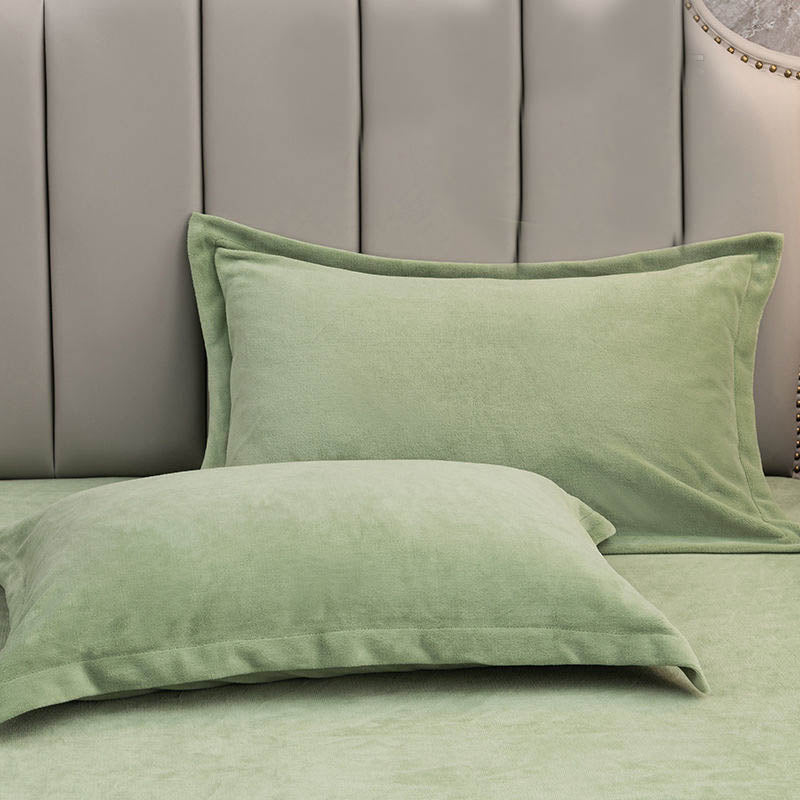 Velvety Decorative Pillowcases | Soft Polyester | Set of 2