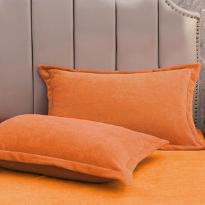Velvety Decorative Pillowcases | Soft Polyester | Set of 2