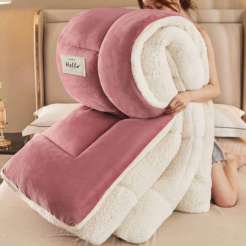 Thick Blanket | Premium Microfiber & Sherpa Fleece | Full, Queen, King Sizes