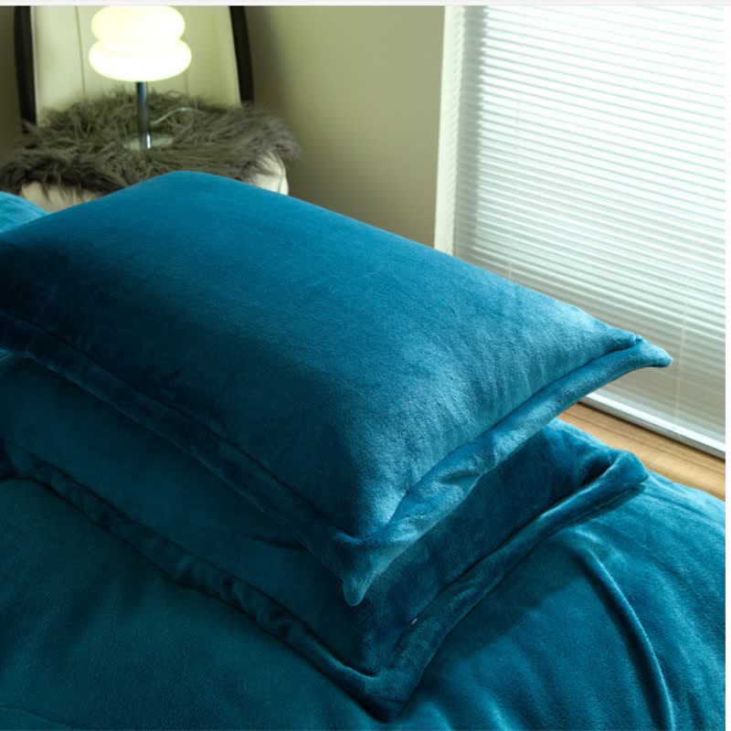 Velvety Decorative Pillowcases | Soft Polyester | Set of 2