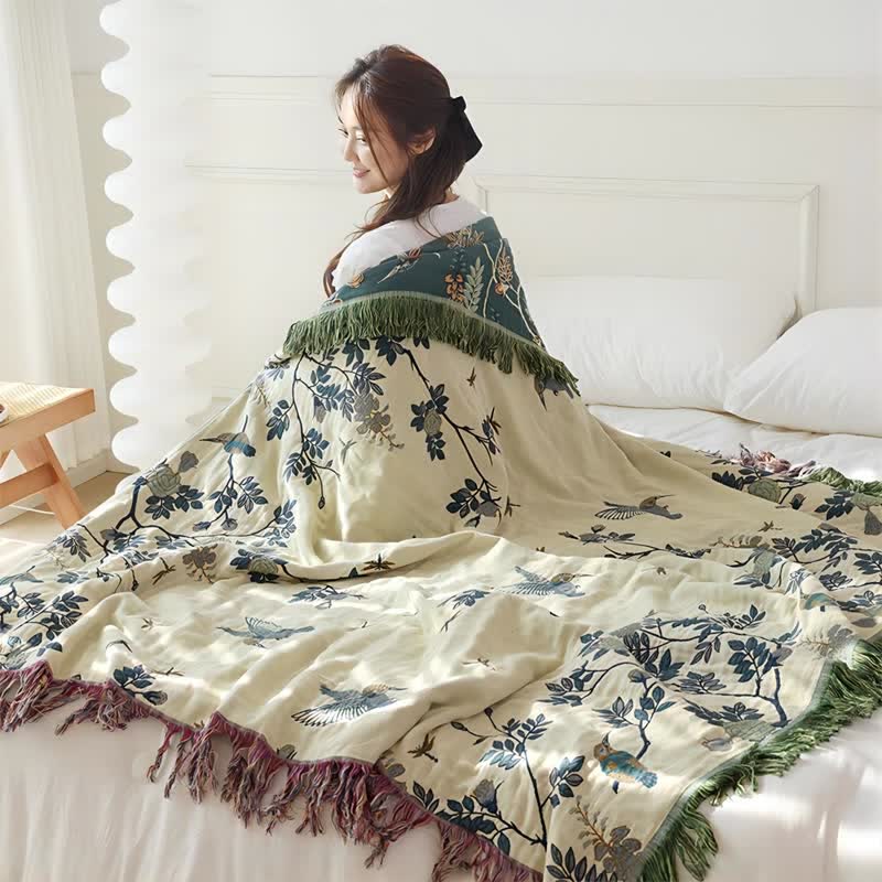 Reversible Quilt | Organic Cotton Gauze | Full/Queen Size