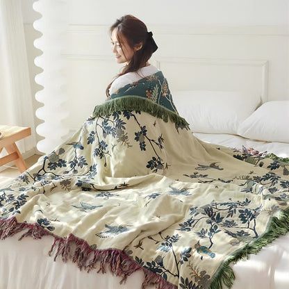 Reversible Quilt | Organic Cotton Gauze | Full/Queen Size