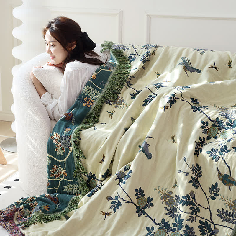 Reversible Quilt | Organic Cotton Gauze | Full/Queen Size