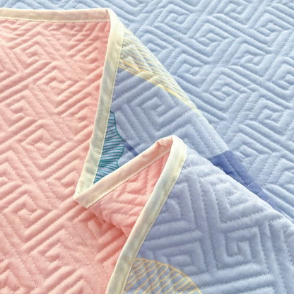 Pure Cotton Ginkgo Leaf Coverlet | Eco-Friendly Organic Cotton | Available in Full, Queen, King Sizes