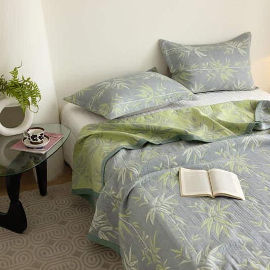 Cotton Gauze Quilt Set | 100% Organic Cotton | Queen Size with 2 Pillowcases
