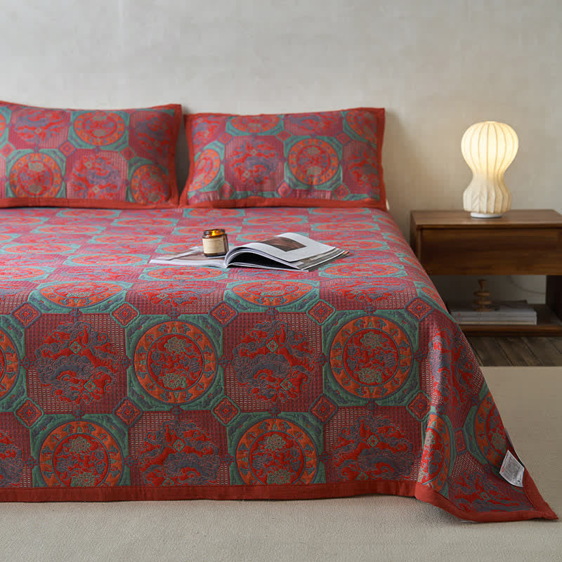 Cotton Gauze Quilt Set | Eco-Friendly Dual Layer | Full/Queen/King Sizes
