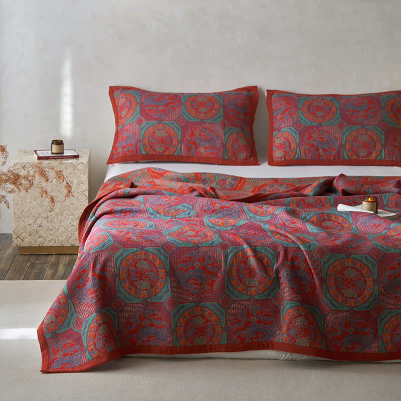 Cotton Gauze Quilt Set | Eco-Friendly Dual Layer | Full/Queen/King Sizes