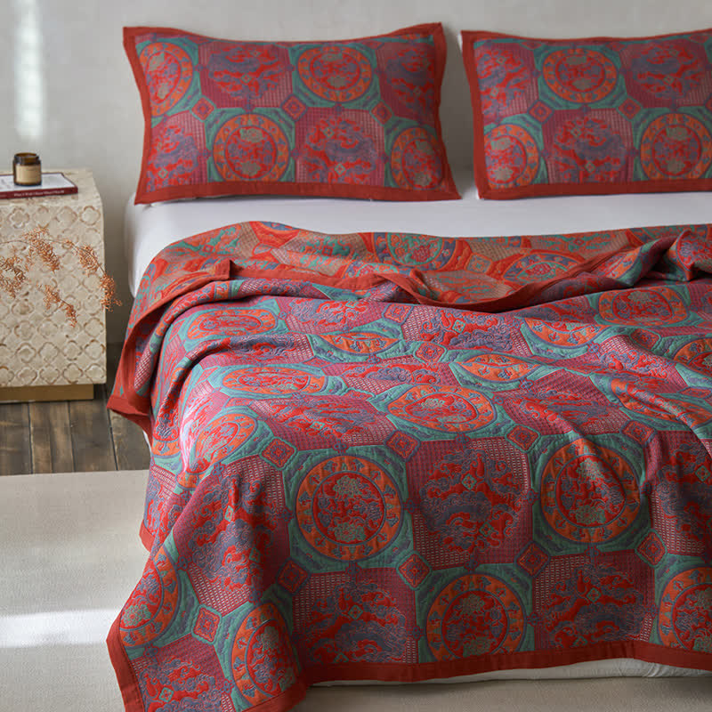 Cotton Gauze Quilt Set | Eco-Friendly Dual Layer | Full/Queen/King Sizes