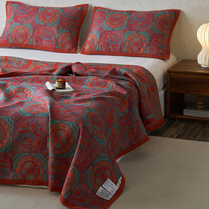 Cotton Gauze Quilt Set | Eco-Friendly Dual Layer | Full/Queen/King Sizes