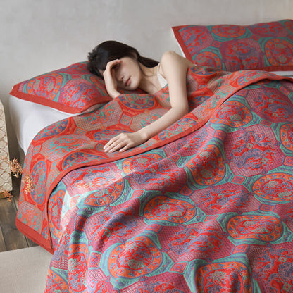 Cotton Gauze Quilt Set | Eco-Friendly Dual Layer | Full/Queen/King Sizes