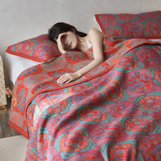 Cotton Gauze Quilt Set | Eco-Friendly Dual Layer | Full/Queen/King Sizes