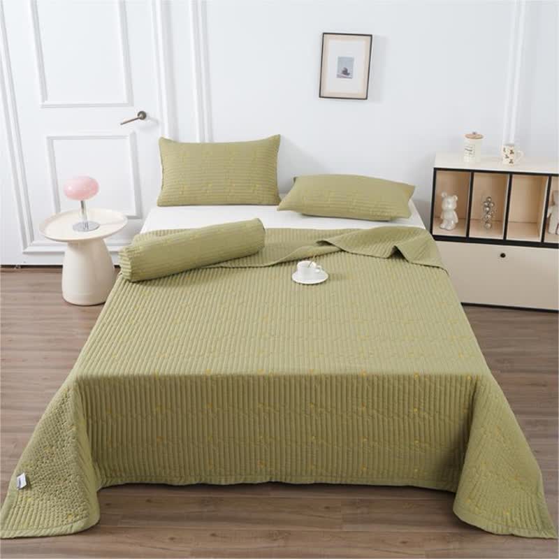Moon & Star Quilt Set | Premium Polyester | Queen Size, 2 Pillowcases