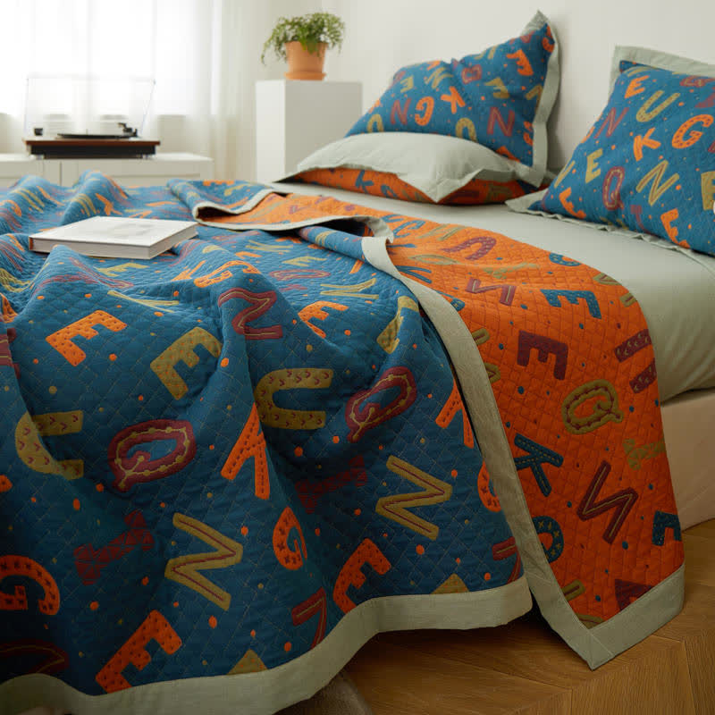 Cotton Gauze Quilt Set | Breathable & Eco-Friendly | Available in Full, Queen, Cal King, King Sizes