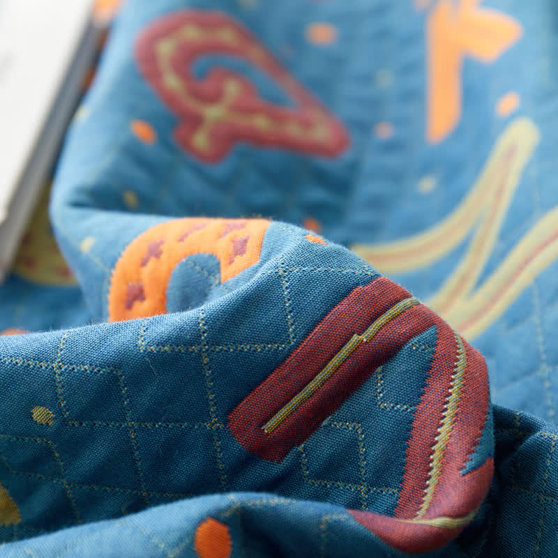 Cotton Gauze Quilt Set | Breathable & Eco-Friendly | Available in Full, Queen, Cal King, King Sizes