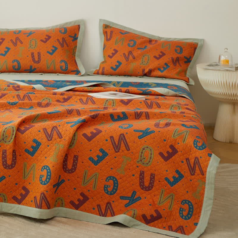 Cotton Gauze Quilt Set | Breathable & Eco-Friendly | Available in Full, Queen, Cal King, King Sizes