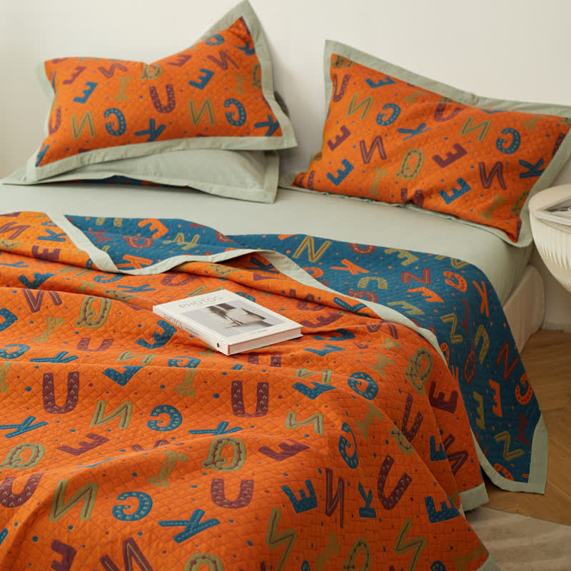 Cotton Gauze Quilt Set | Breathable & Eco-Friendly | Available in Full, Queen, Cal King, King Sizes