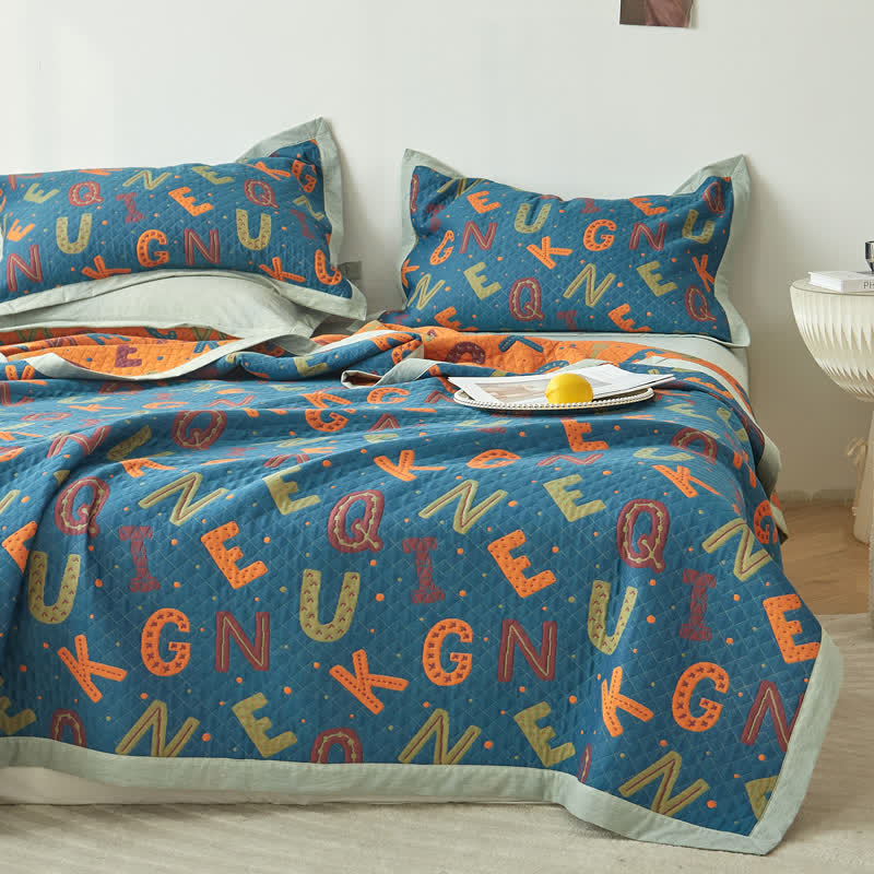 Cotton Gauze Quilt Set | Breathable & Eco-Friendly | Available in Full, Queen, Cal King, King Sizes