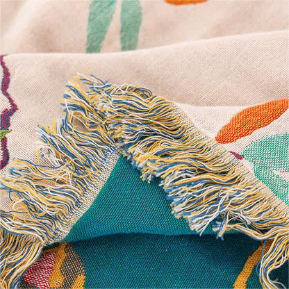 Cotton Gauze Quilt | Eco-Friendly Bird Prints | Full/Queen Size