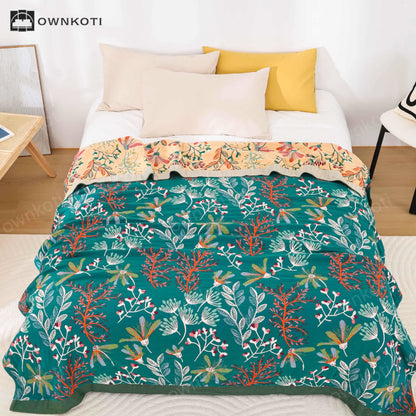 Cotton Gauze Sofa Blanket | Eco-Friendly & Soft | 79" x 90"