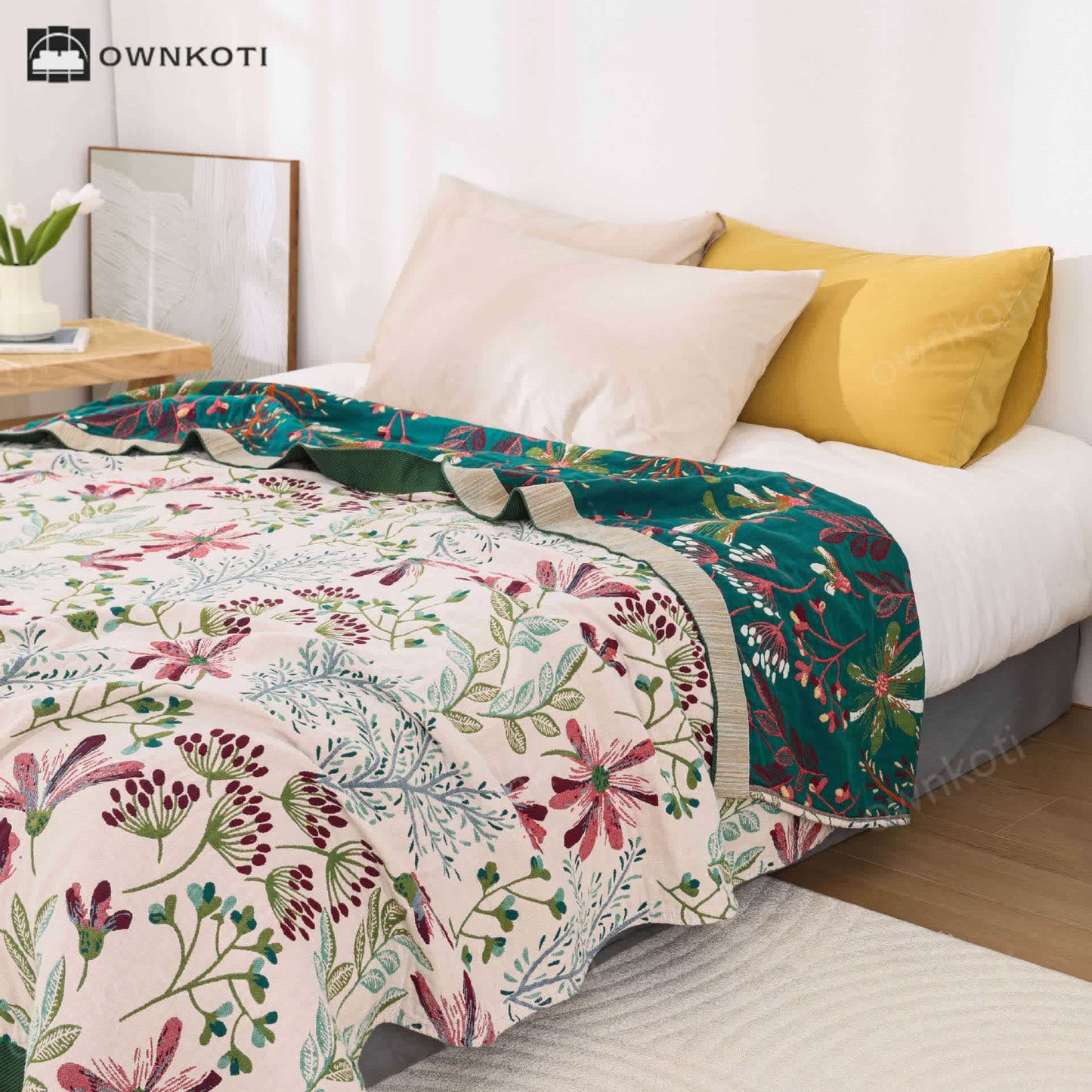 Cotton Gauze Sofa Blanket | Eco-Friendly & Soft | 79" x 90"