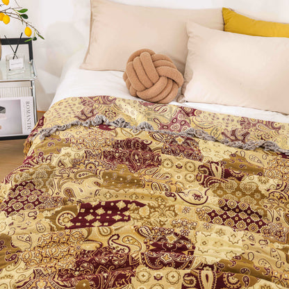 Cotton Gauze Quilt | Breathable & Eco-Friendly | Queen Size