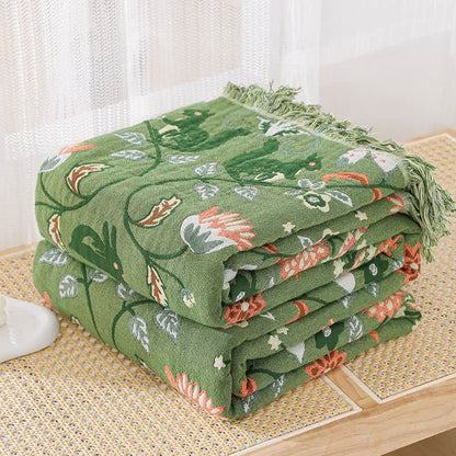 Reversible Cotton Quilt | Eco-Friendly Floral Prints | Multiple Sizes