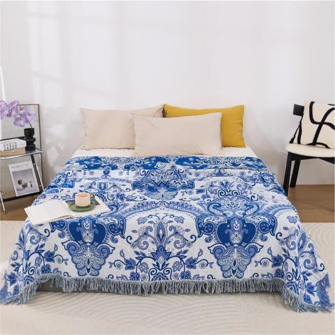 Cotton Quilt | Retro Paisley Design | Full/Queen Size