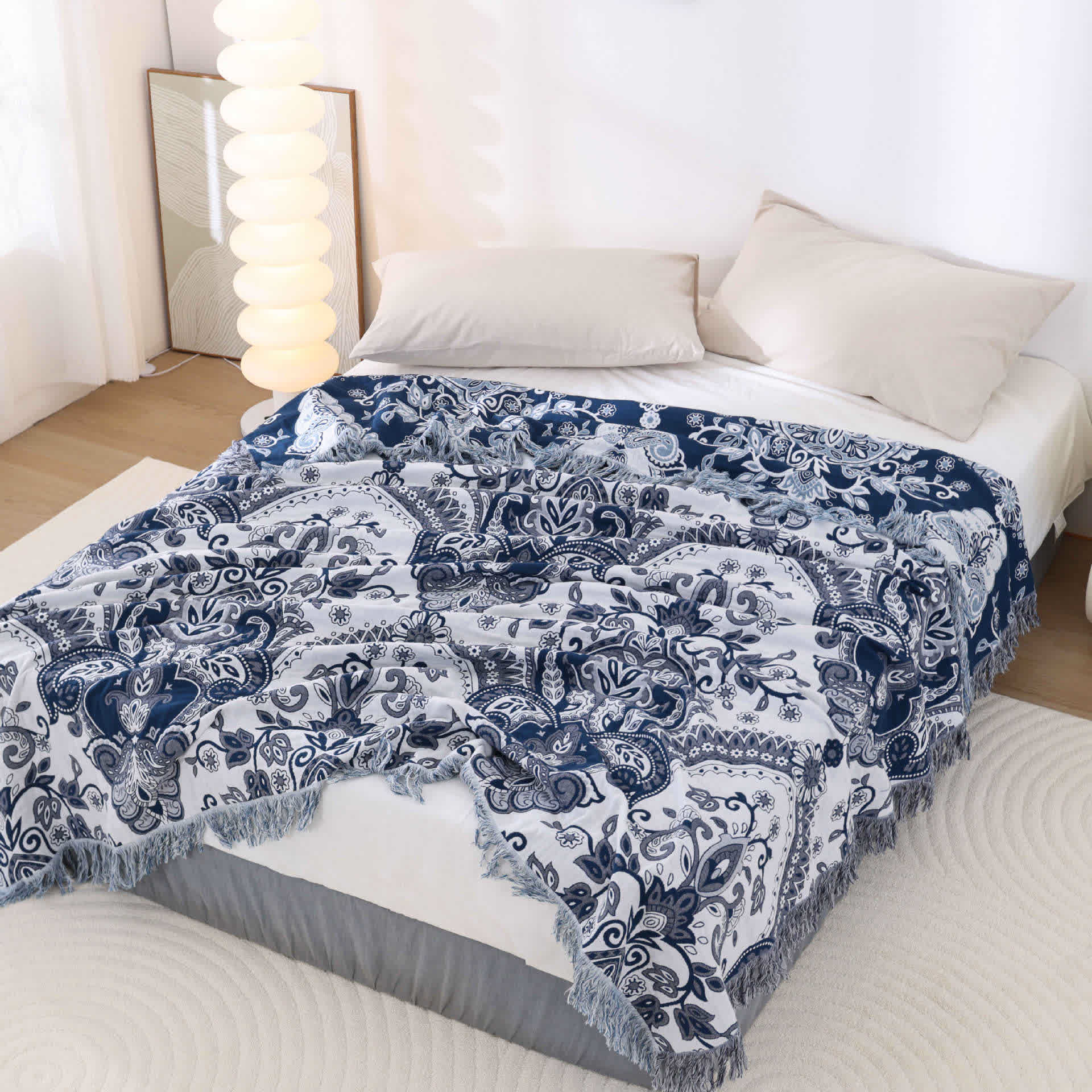 Cotton Quilt | Retro Paisley Design | Full/Queen Size
