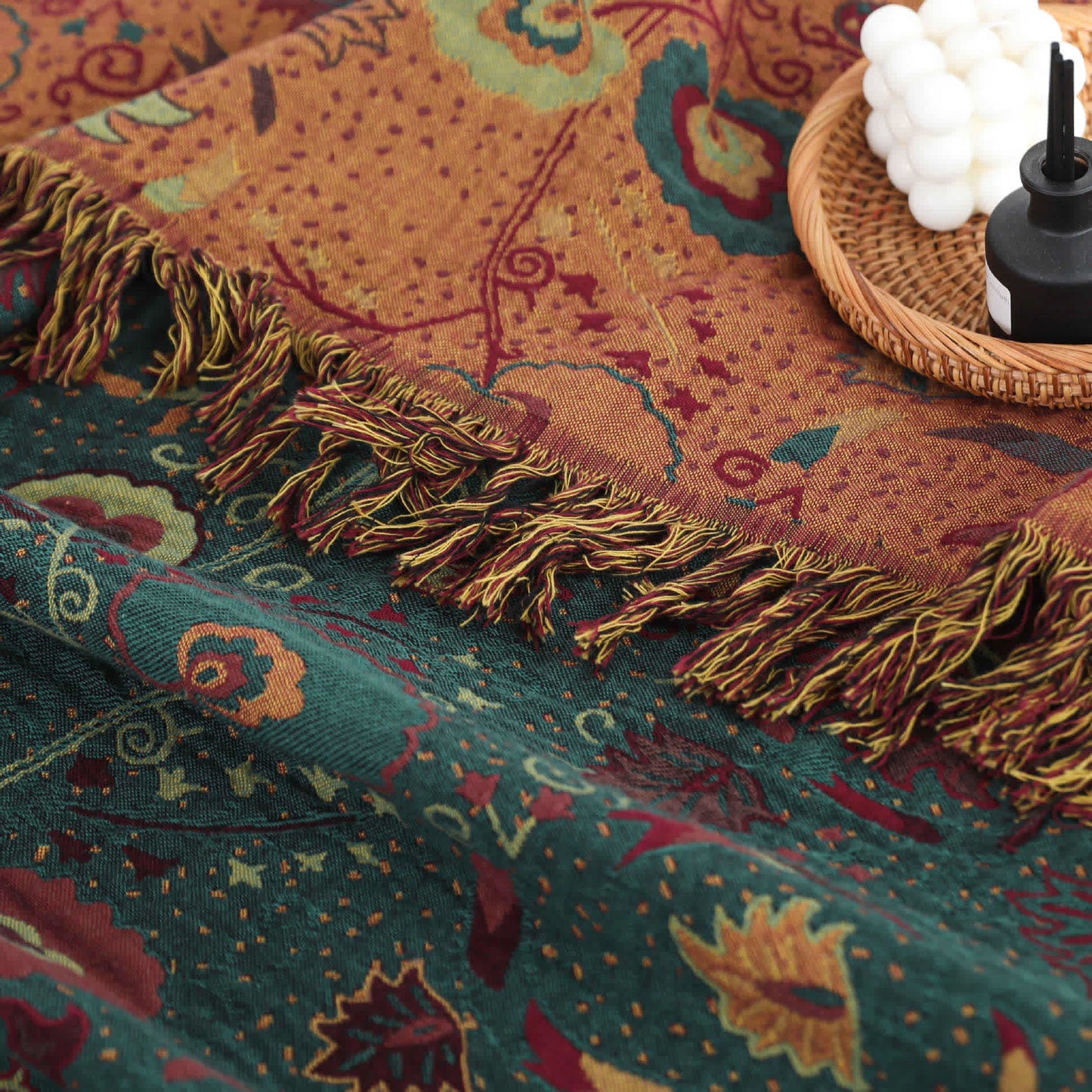 Bohemian Floral Quilt | 100% Cotton Gauze | Available in Full, Queen, King Sizes