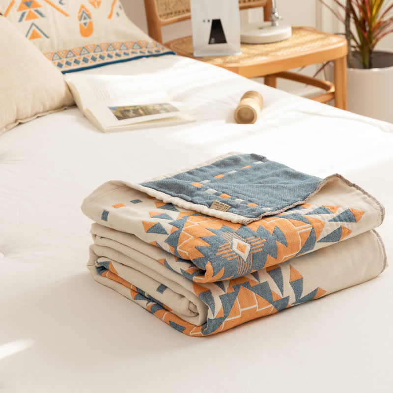 Bohemian Geometric Quilt | 100% Cotton | Full & Queen Sizes
