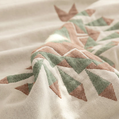 Bohemian Geometric Quilt | 100% Cotton | Full & Queen Sizes