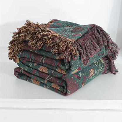 Bohemian Floral Quilt | 100% Cotton Gauze | Available in Full, Queen, King Sizes