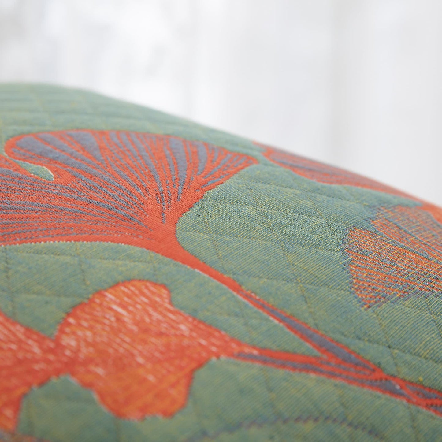 Cotton Gauze Pillowcases | Jacquard Ginkgo Leaf Design | Set of 2